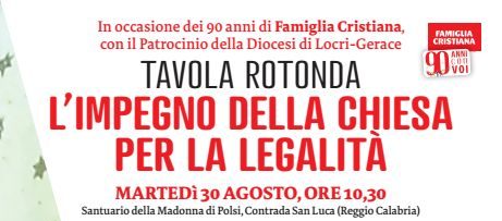 tavola rotonda:l’impegno della chiesa per la legalità