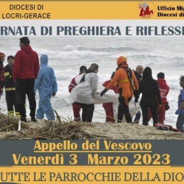 Giornata di preghiera e di riflessione:venerdì 3 marzo 2023