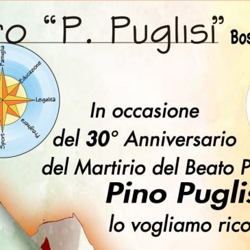 Celebrazioni in occasione del 30° Anniversario del Martirio del Beato Padre Pino Puglisi